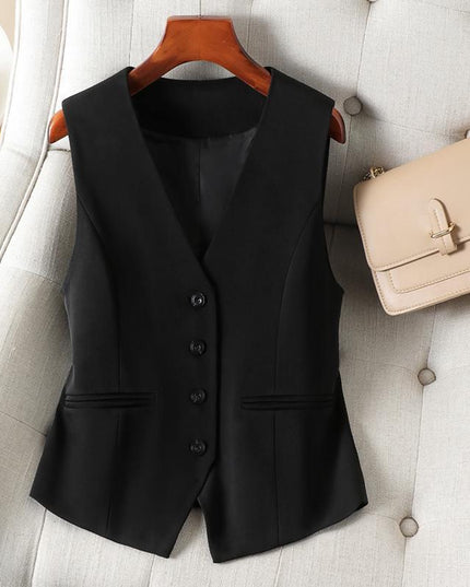 Fashion Design Sense Wild Vest Slimming Workplace Vest