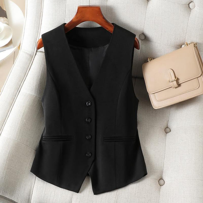 Fashion Design Sense Wild Vest Slimming Workplace Vest