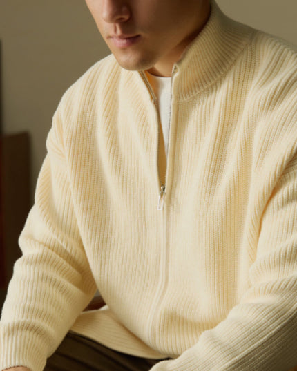 Men's Warm Stand Collar Knitted Cardigan