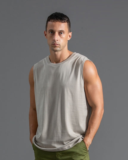 Cotton Sleeveless T-shirt Men's Plus Size Sports