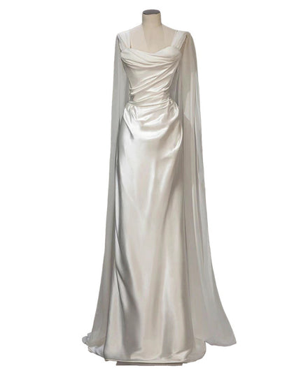Satin Light Wedding Dress French White