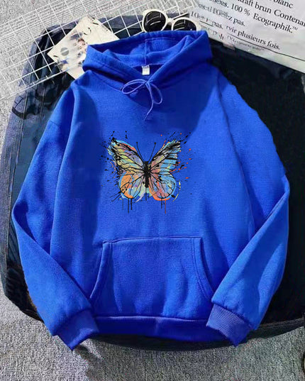 Plus Size Loose Hooded Sweater For Women