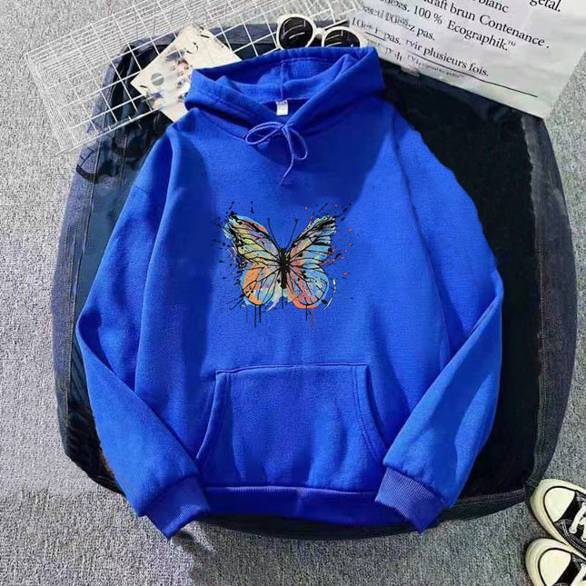 Plus Size Loose Hooded Sweater For Women