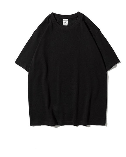 Work Clothes Embroidery Loose Round Neck Cotton Men's Short-sleeved T-shirt