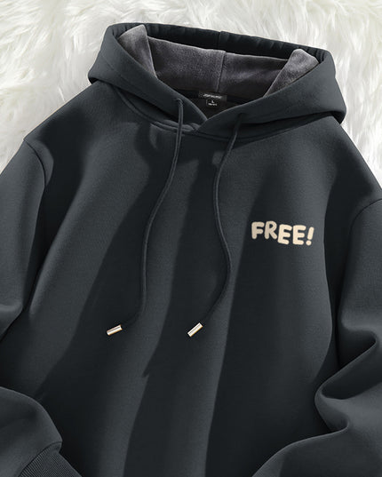 Velvet Padded Thickened Sweater All-matching Hooded Jacket
