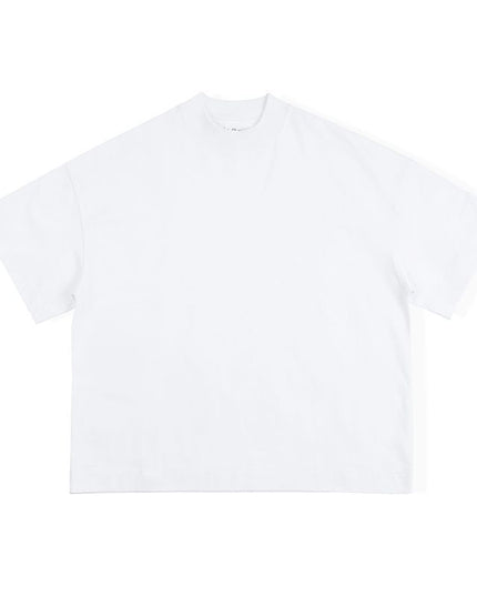 Spring And Summer Loose Thin Half Turtleneck Short Sleeve