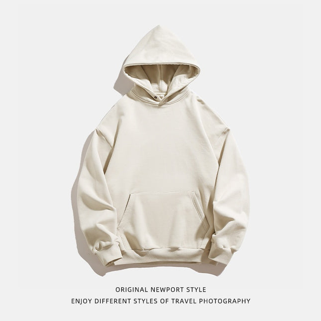 Autumn And Winter Basic Style Loose Solid Color Fashion Brand Coat