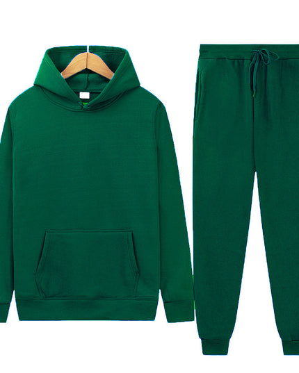 Men's Sport Suit Solid Color Light Board Fleece Warm