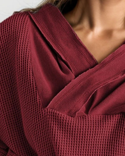 New Women's Autumn Solid Color Casual Long Sleeves Hooded Sweater
