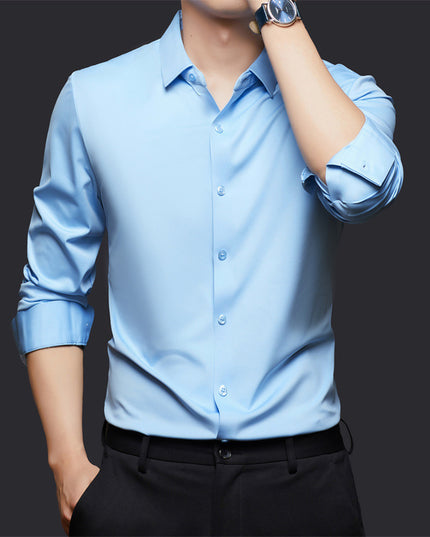 Seamless High Elastic Long Sleeve Anti-wrinkle Shirt