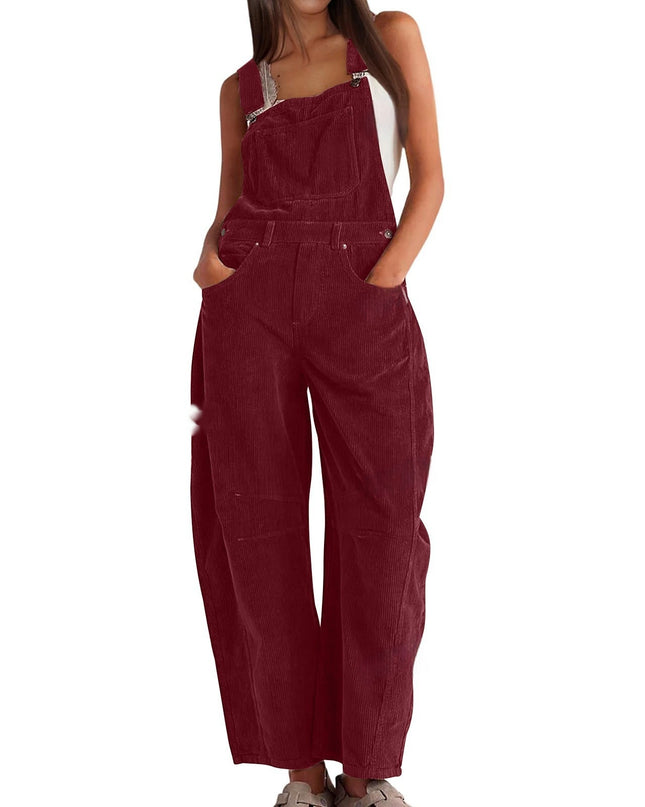 European And American Bib Women's Fashion Jumpsuit Women's Loose New