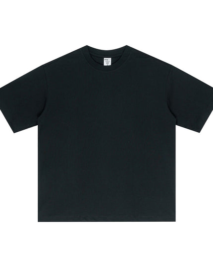 Street Long-staple Cotton Solid Color Short Sleeve