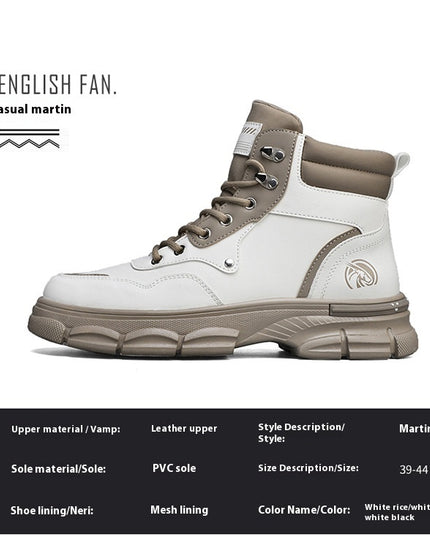 Men's Casual Trend High Top British Style Martin Boots