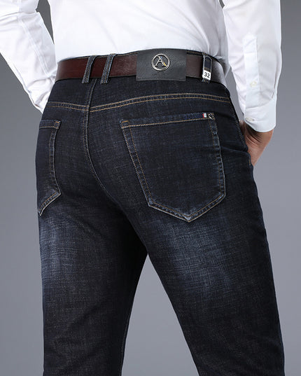 Business Straight Stretch Fashion Loose Men's Jeans