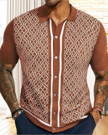 European And American Style Men's Casual Jacquard Sweater