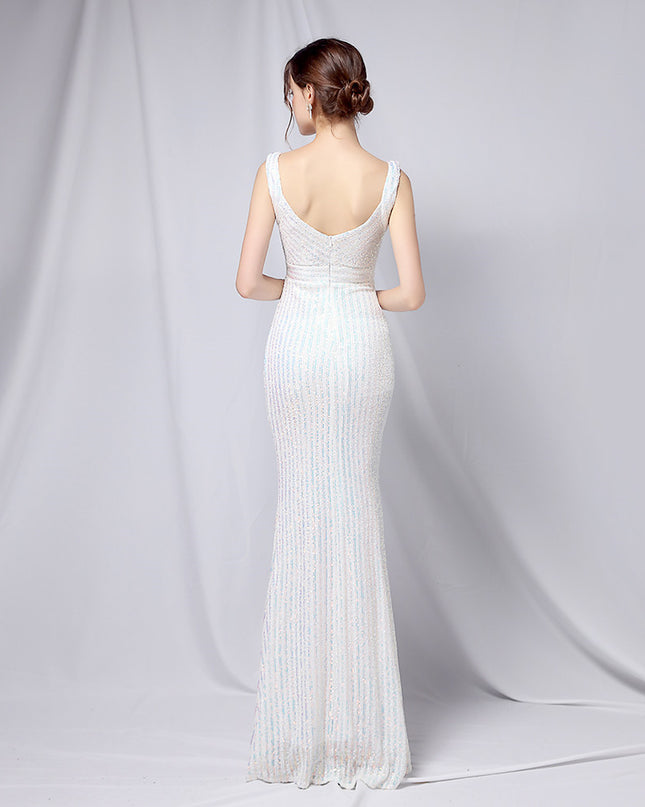 New Sequined Fishtail Long Dress