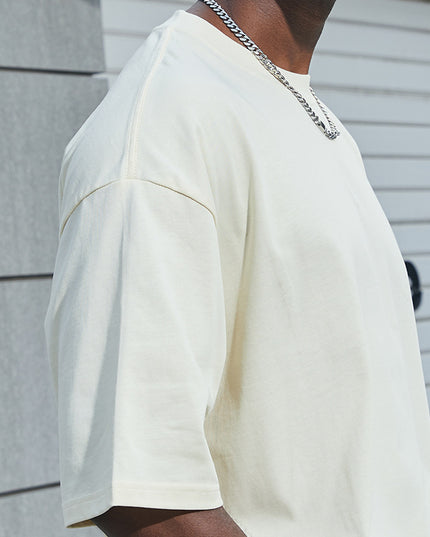 Men's Clothing Cotton White Short Sleeve