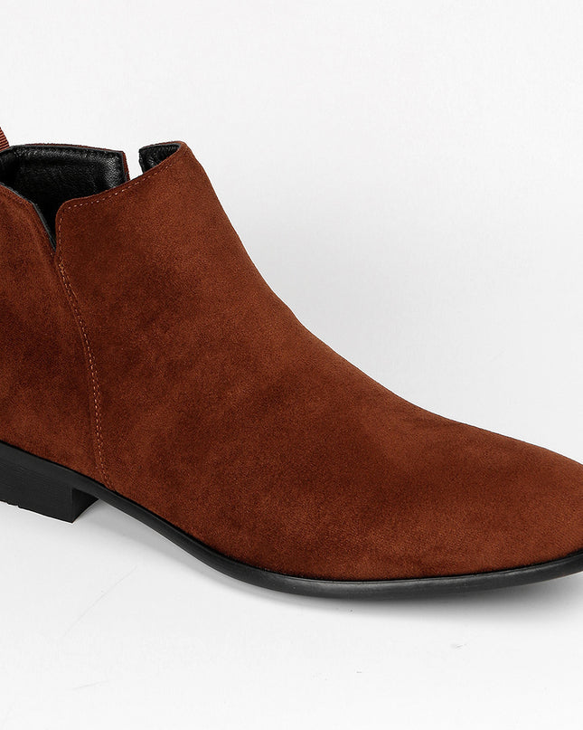 Fashion Men's Square Toe Ankle Boots