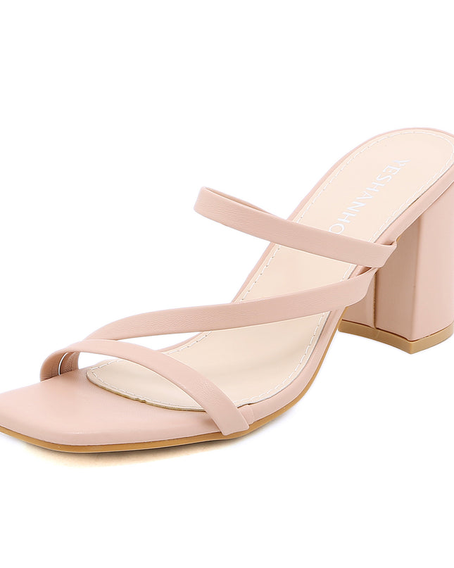 Women's Roman Sandals With Toe Chunky Heels