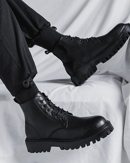 Men's Leather New High-top Boots