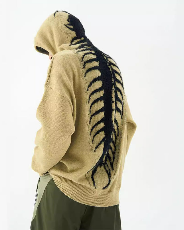 Men's Design Sense Hooded Casual Loose Sweater
