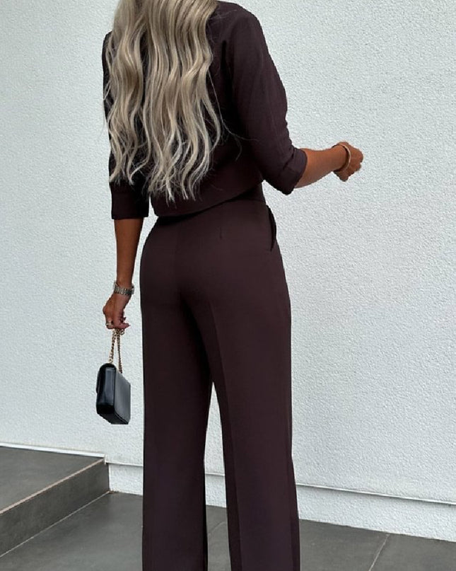 Fashion Tops High Waist Wide Leg