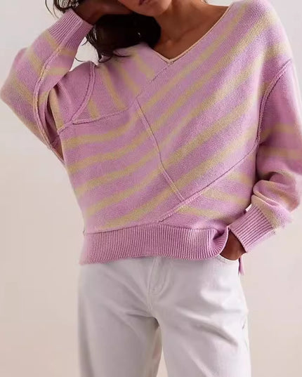 New Off-shoulder Loose Off-shoulder Top Long Sleeve Sweater