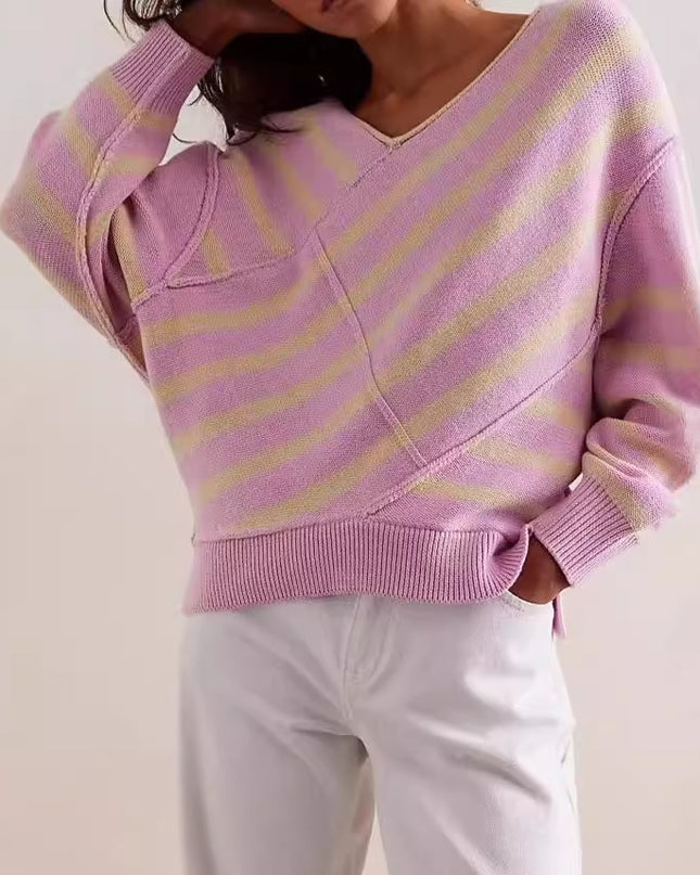 New Off-shoulder Loose Off-shoulder Top Long Sleeve Sweater