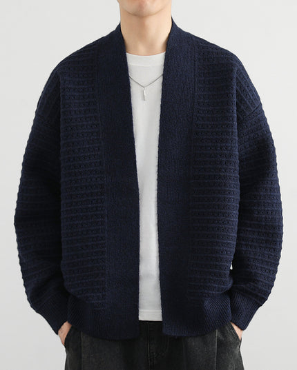 Cardigan Coat Men's Spring And Autumn Trendy Loose