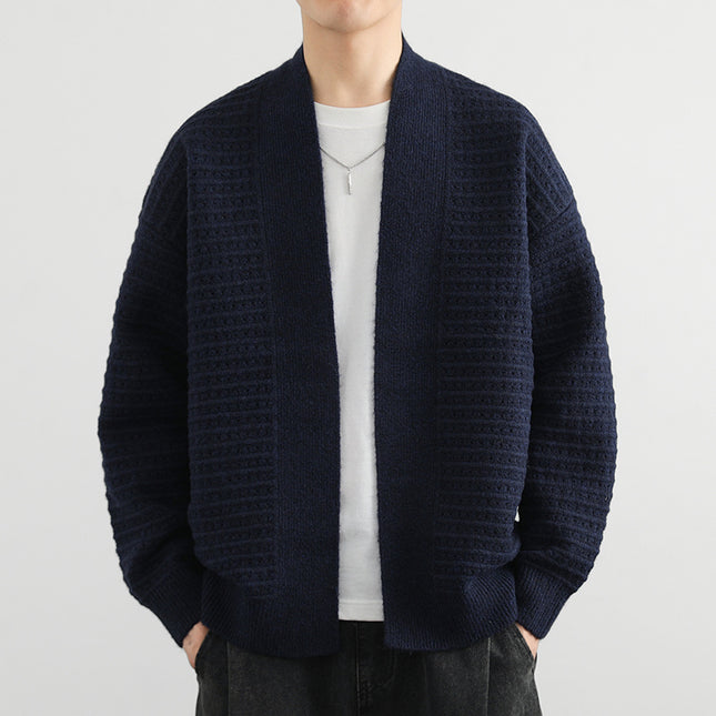 Cardigan Coat Men's Spring And Autumn Trendy Loose
