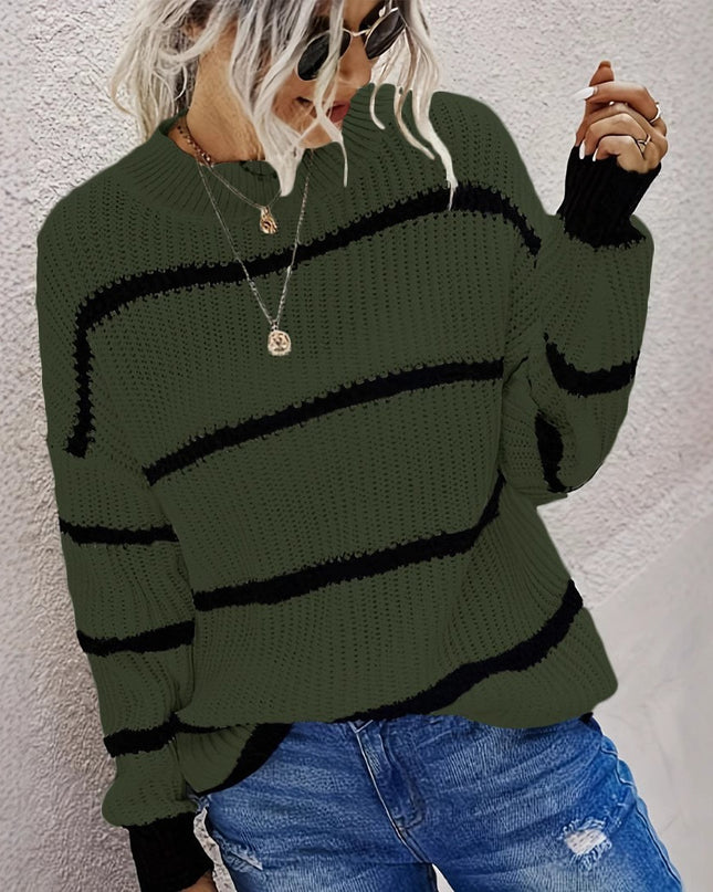 Women's Loose Knitted Pullover Sweater Coat