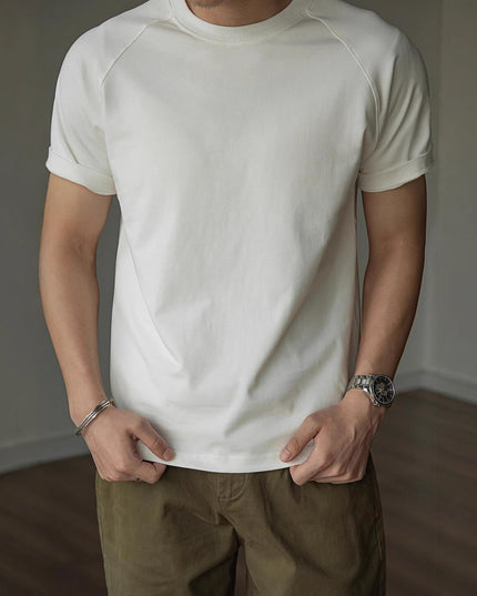 American Retro 300g Heavy Round Neck Dry T-shirt