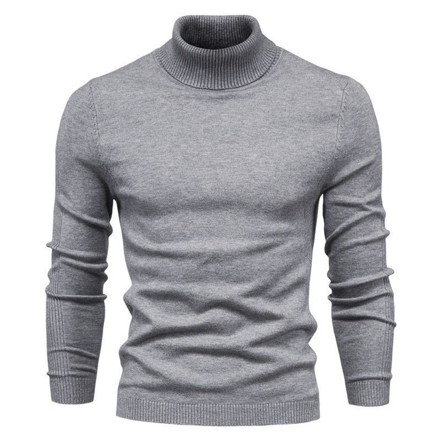 Men's Solid Color Pullover Sweater