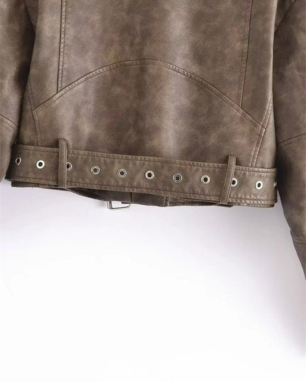 Fashion Slim Zipper Dress Blouse