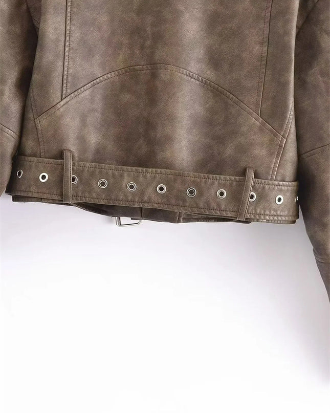 Fashion Slim Zipper Dress Blouse