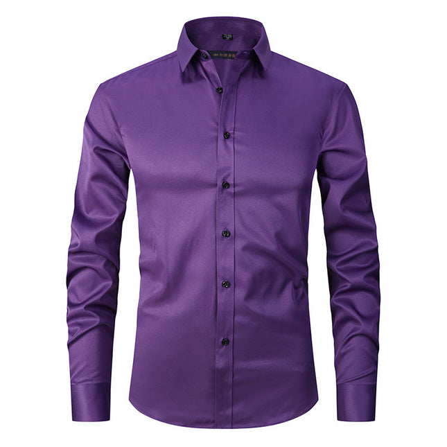 Stretch Long Sleeve Shirt Men's Work