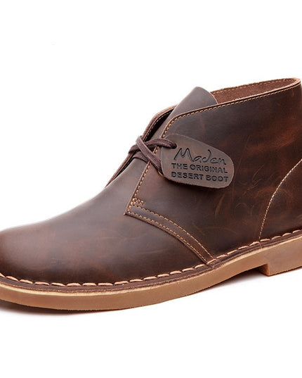 Men's Outdoor Retro Low Top Cowhide Martin Boots