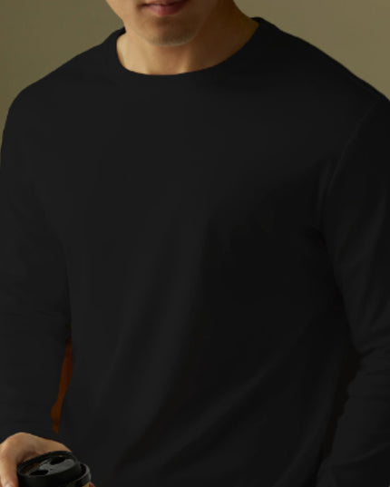 Pure Cotton Basic Style Carbon Brushed All-match Bottoming Shirt