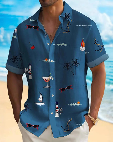 Men's Fashion Hawaiian Digital Printing Shirt