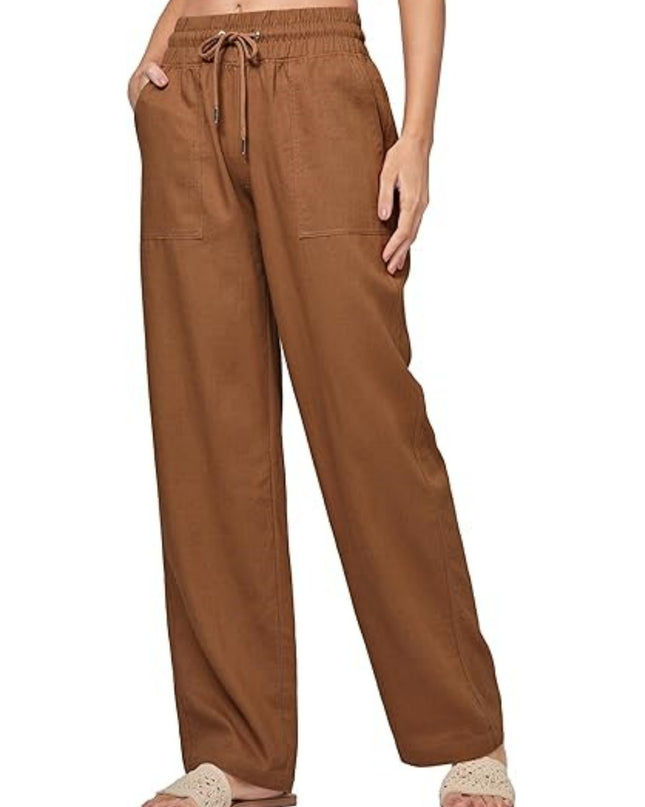 Women's Linen Wide-leg Cotton And Linen Casual Beach Summer Pants