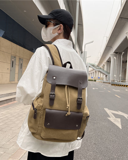 Drawstring Backpack Retro Canvas Personality