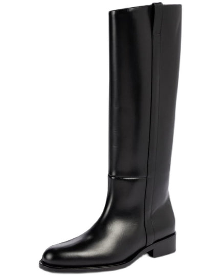 Women's Large Size Simple Low Heel High Boots