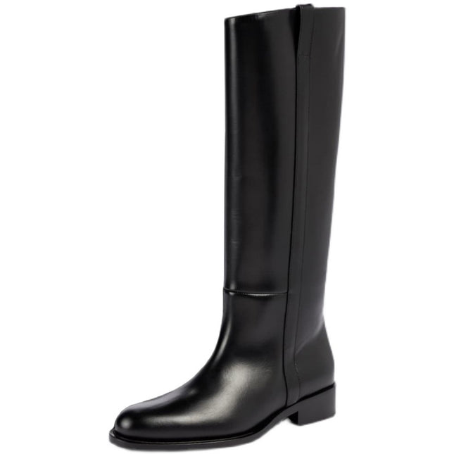 Women's Large Size Simple Low Heel High Boots