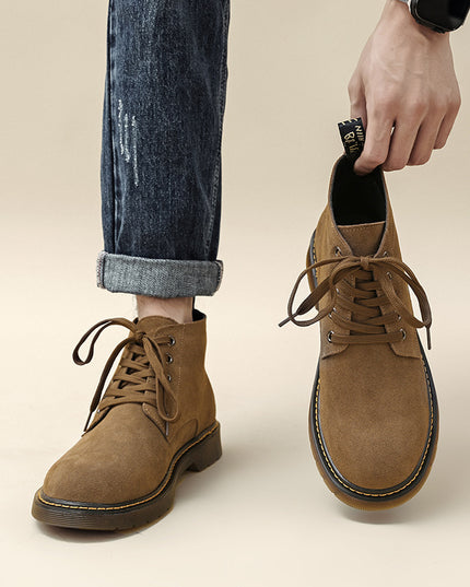 Lace-up Mid-top Warm Outdoor Work Shoes