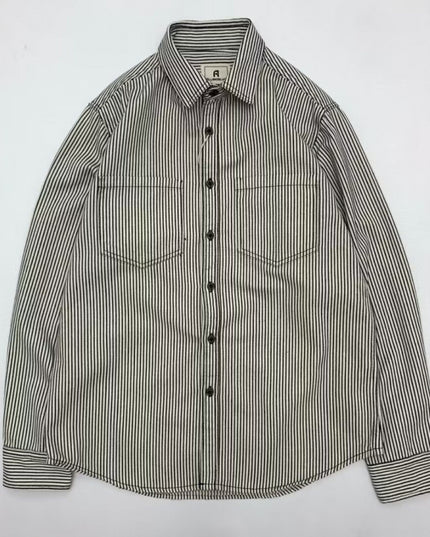 Letter Long Sleeve Loose Boys Summer Trendy All-match Casual Shirt