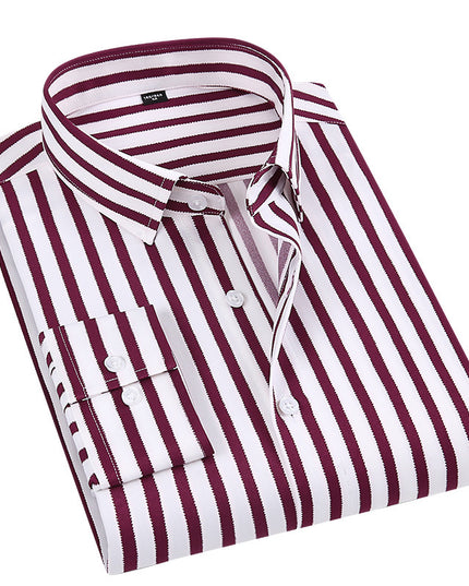 Casual Slim Fit Fashion Men's Thin Long Sleeve Shirt