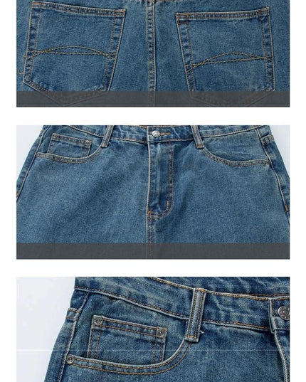 Men's Casual Loose Jeans Straight Fit