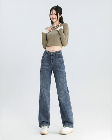 Women's American-style Retro Wide Leg Jeans