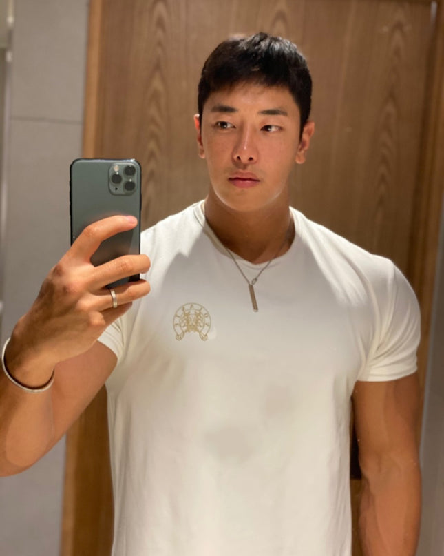 Men's Short Sleeve Slim Stretch Fitness T-shirt