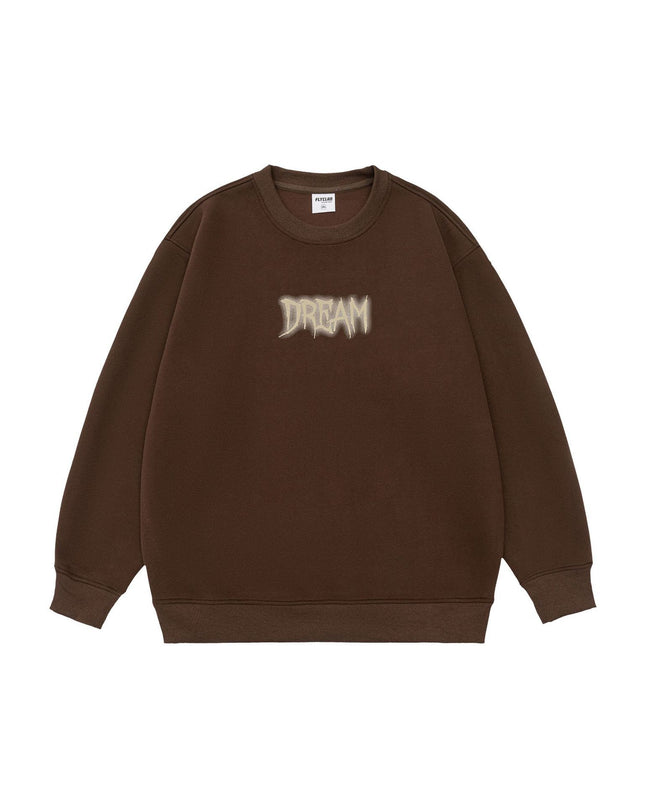 Men's American Style Trend Letters Printed Crew Neck Sweatshirt